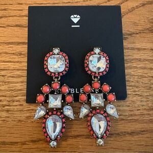BaubleBar | Aztec Drop Statement Earrings | 2.5” Length